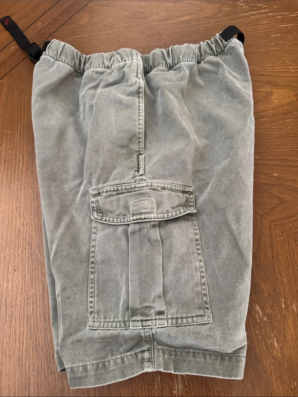 VTG Gramicci Belted Shorts Climbing Military Olive Green Hiking Unisex Large EUC